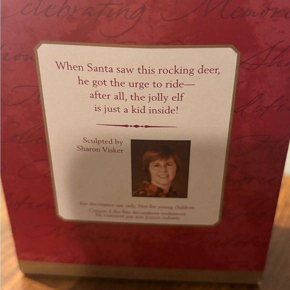 2001 Hallmark Ornament “Rocking Reindeer” - Picture 3 of 7